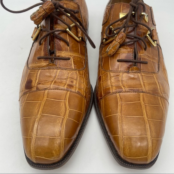 Monticelli Genuine Alligator Shoes Size 9 - Picture 5 of 14